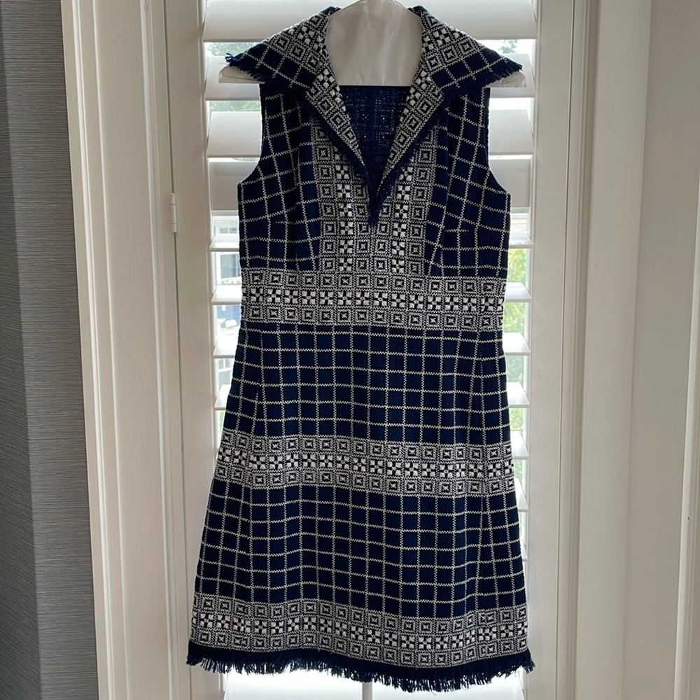Tory Burch sleeveless tweed dress